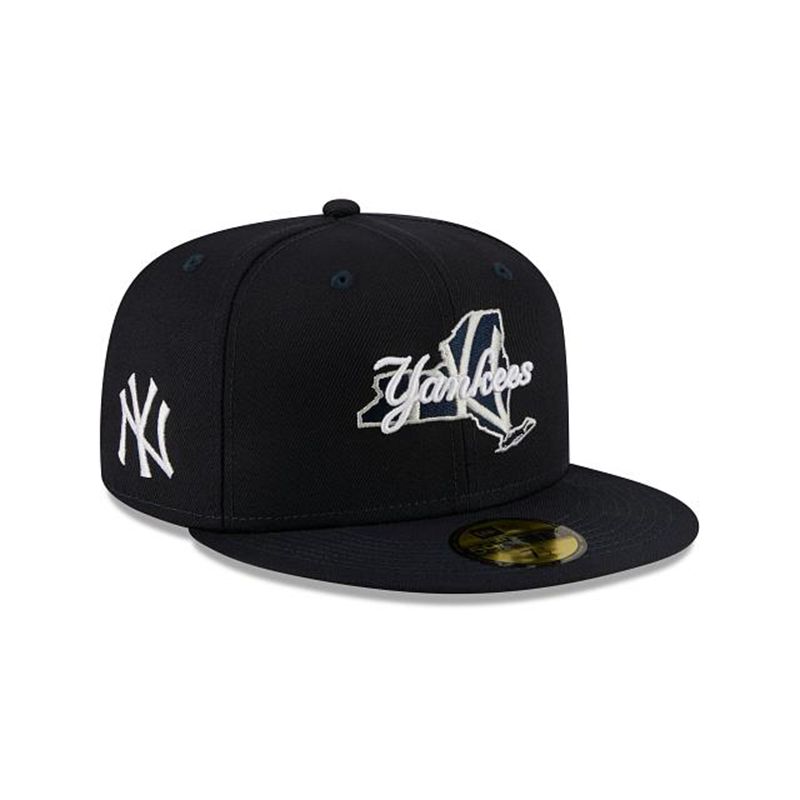 MLB New York Yankees Local 59Fifty Fitted (WDH1530) - Blue New Era Caps